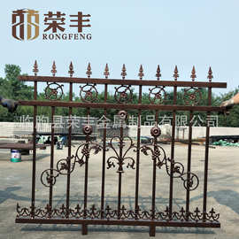 供应庭院小区别墅防盗铁艺护栏 锌钢护栏批发锌钢围墙铁艺围栏