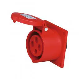 启星经济型QX.324   4芯32A IP44暗装插座/防水工业插头插座