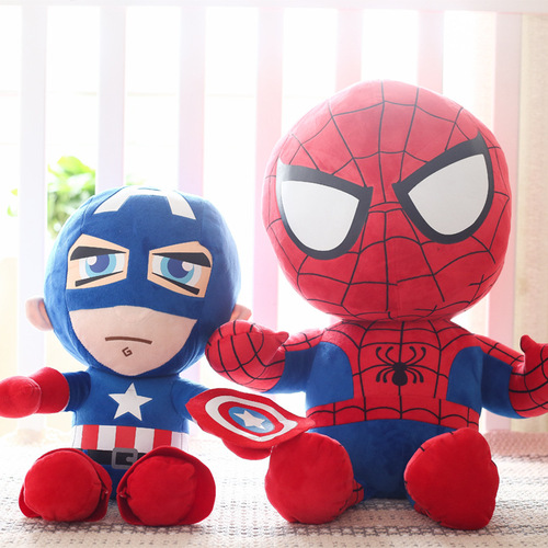 Avengers Doll Hero Plush Toy Catcher Doll Spider-Man Iron Man Captain America Doll