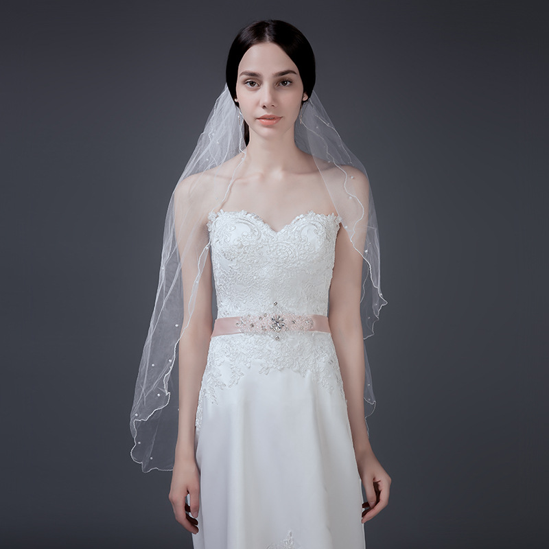Manufacturer produces wholesale bride boutique veil three -layer…