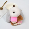 Fashionable cute accessory, rabbit, pendant, keychain, transport, 2023