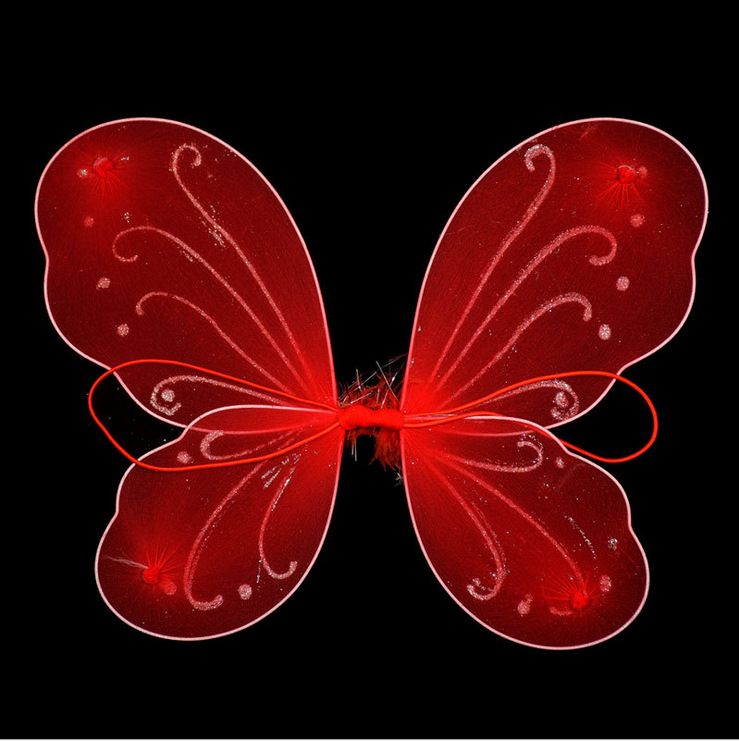 Alas de mariposa coloridas para niños, disfraz de actuación, accesorios para escenario
