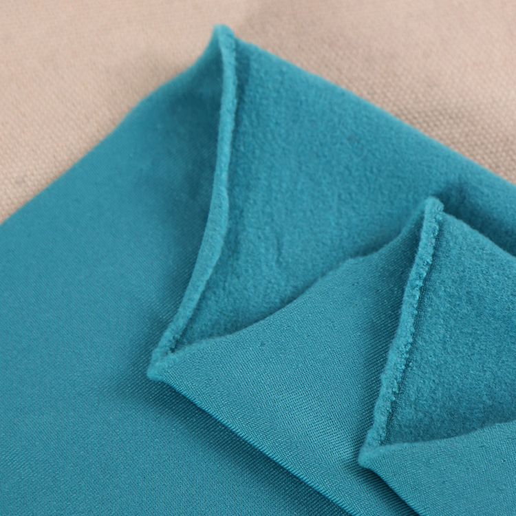 现货牛奶丝抓毛磨毛拉毛针织弹力面料睡衣保暖内衣打底衫复合印花