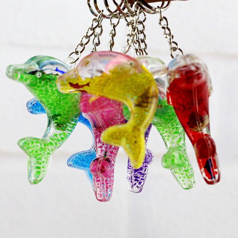 Creative cartoon marine keychain for keys with zipper