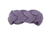 Knitted headband with pigtail, woven demi-season helmet handmade, keep warm hair accessory, European style, Korean style