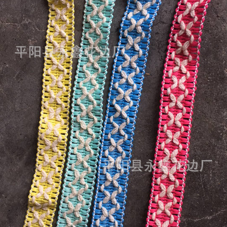 厂家现货专业供应服装辅料窗帘服装毛球花边 手工钉珠服装辅料配