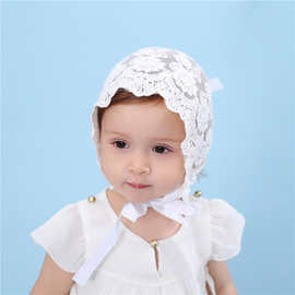 速卖通新款时尚公主帽 蕾丝花边小帽蕾丝透气婴儿胎帽 厂家批发