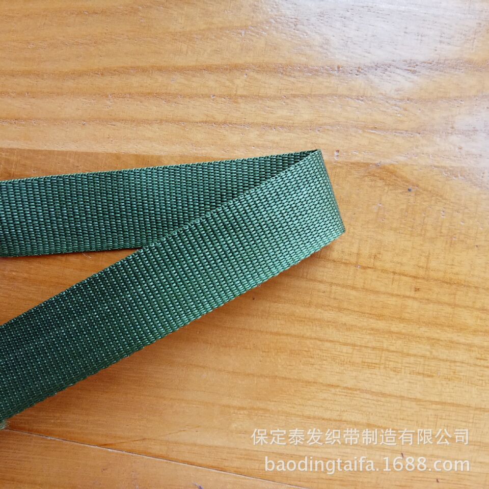 厂家供应3.0军绿平纹织带，各种织带 一盘起批，量大价优卷