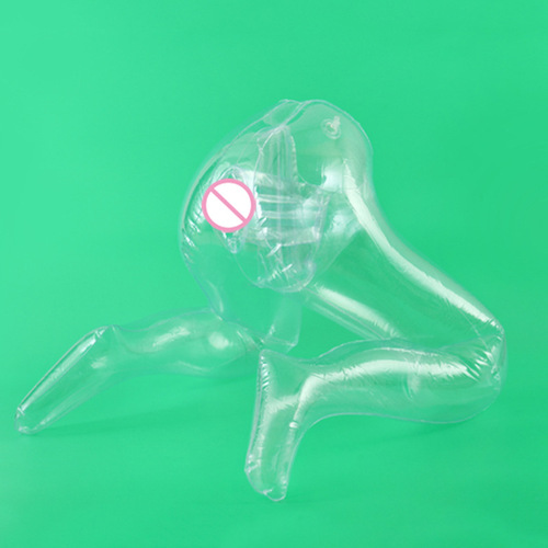 Jiao Brand Transparent Inflatable Doll with M-Leg Gun Frame Silicone Inflatable Doll Manufacturer Transparent Gun Frame Wholesale