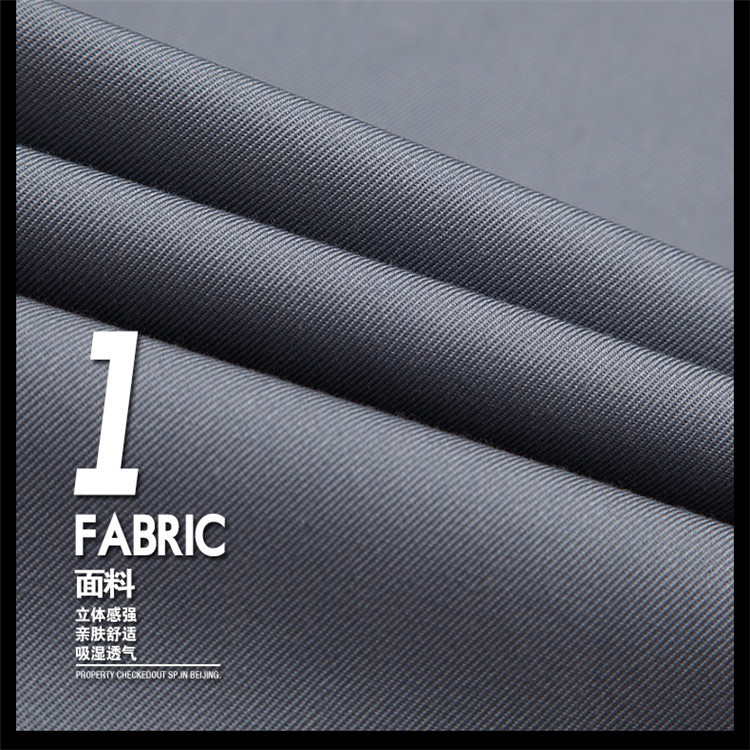 涤棉纱卡10*10 70*40混纺CVC双面斜纹加厚加密7*7+14/2宽幅交织布