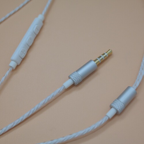 New product three-button mobile phone headset wire semi-finished DIY with tuning compatible line control audio wire wire