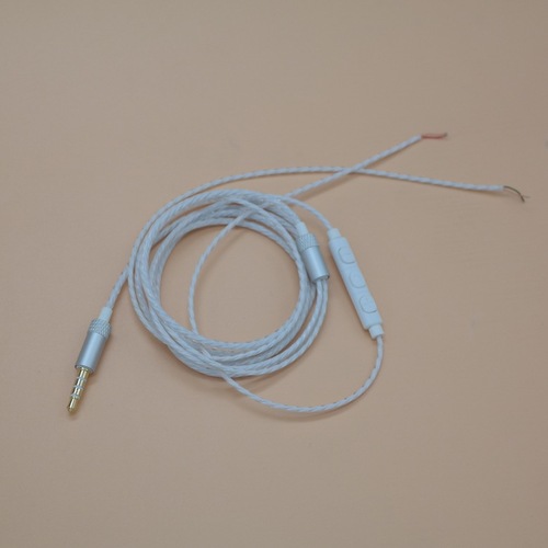 New product three-button mobile phone headset wire semi-finished DIY with tuning compatible line control audio wire wire