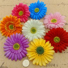 批发仿真非洲菊花头 扶郎菊 花朵头饰 衣服帽子鞋花装饰花插花