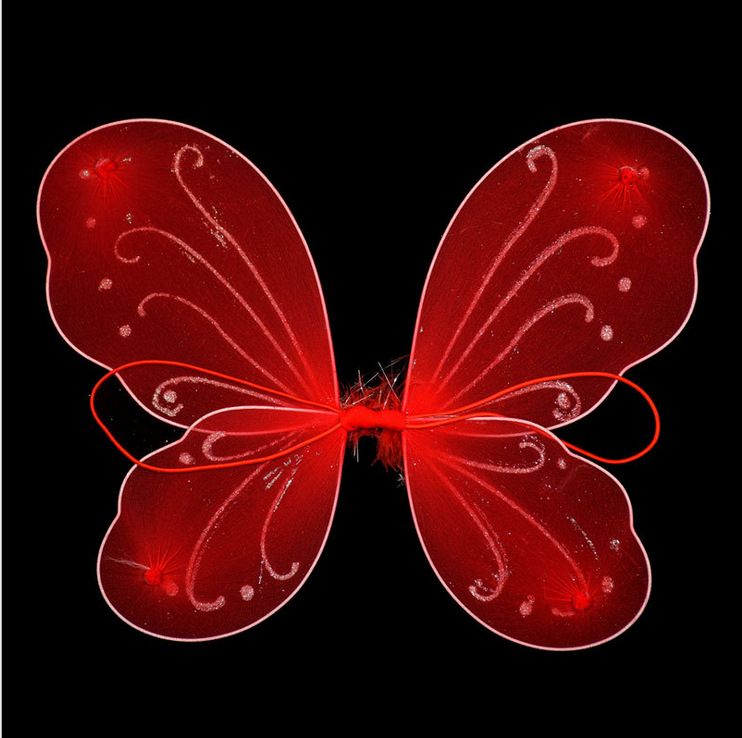 Alas de mariposa coloridas para niños, disfraz de actuación, accesorios para escenario