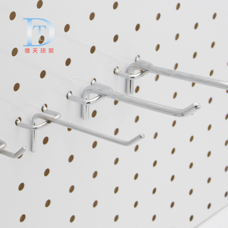 Wholesale hole plate hook three-legged hook supermarket shelf hook hole plate Hook double angle hook jewelry hook hole plate straight hook Wholesale hole plate hook three-legged hook supermarket shelf hook hole plate Hook double angle hook jewelry hook hole plate straight hook