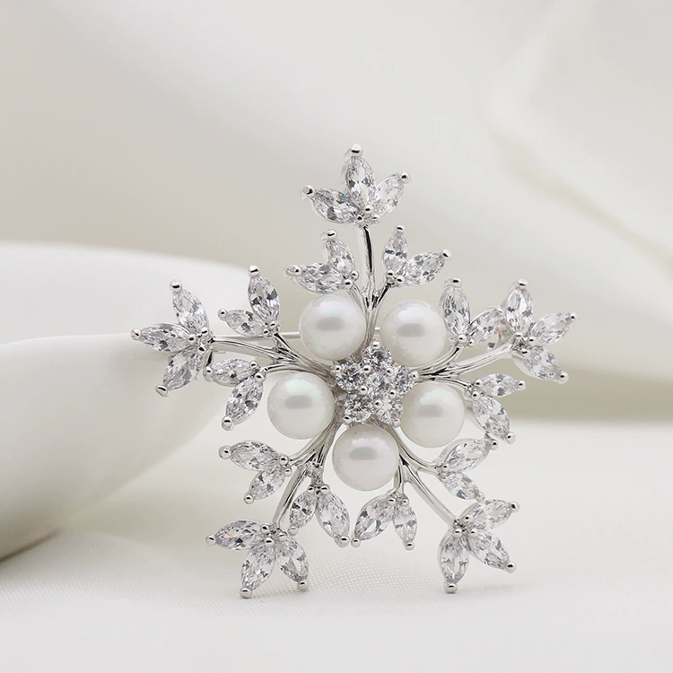 Корейская elegante брошь солнечный элемент, корейский стиль, со снежинками, опт
