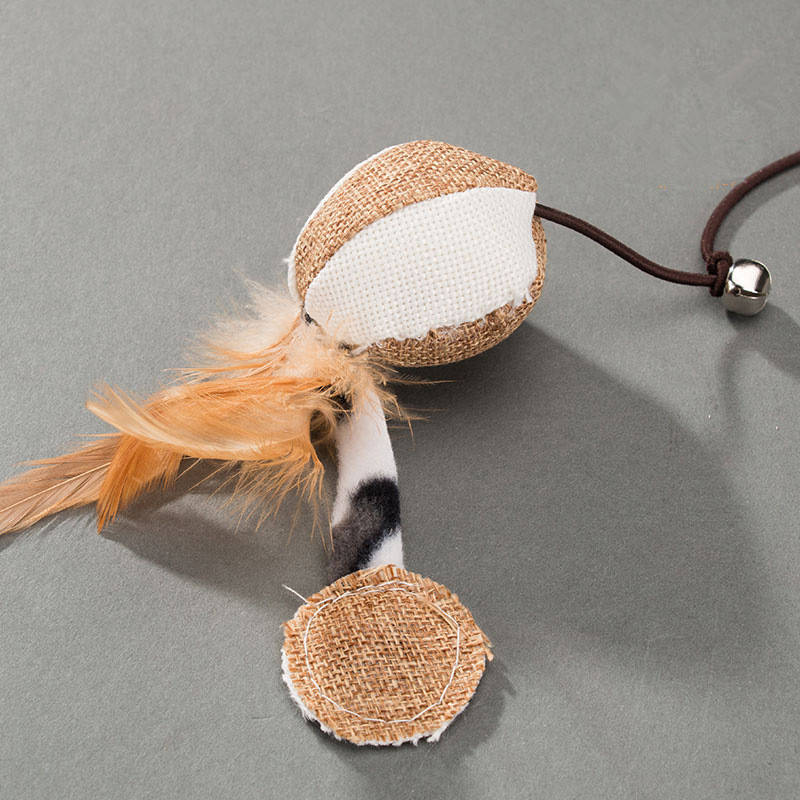 Gato de juguete divertido gato palo divertido gato gatito pescado juguete madera hecho a mano divertido gato palo ratón gato juguete gato suministros