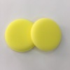 Waxed round transport, cosmetic polishing cloth, sponge