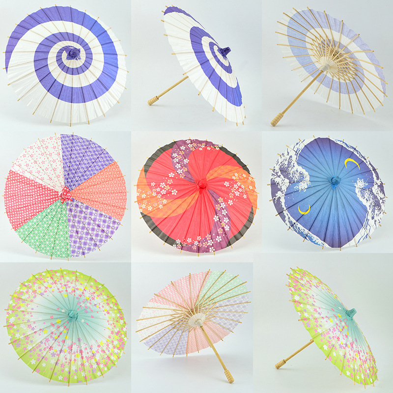 Oil-Paper Umbrella, Classical Non-Rainproof Japanese Style Umbrella, Small Paper Umbrella, Kindergarten Small Decorative Umbrella, Invoice Ornament
