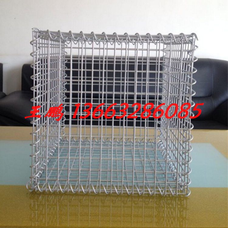 景观电焊钢丝笼折叠焊接铁丝笼钢筋笼公园庭院装饰石头网箱墙