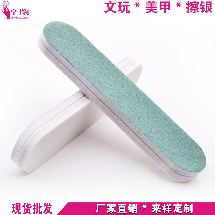 Herramientas de uñas mini tira de pulido pequeño palo de plata Wenwan herramienta de pulido de uñas 9*2cm