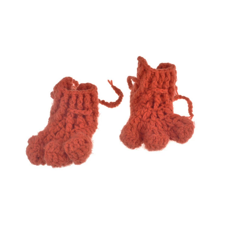 B.Duck, children's photography props, set, woolen woven knitted hat