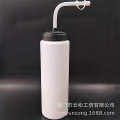 メーカーは700ml/1000mlのpeプラスチック運動水筒にストロー運動ストロー付き水筒水筒を供給している