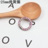 Drilling spring ring (silver ground pink)