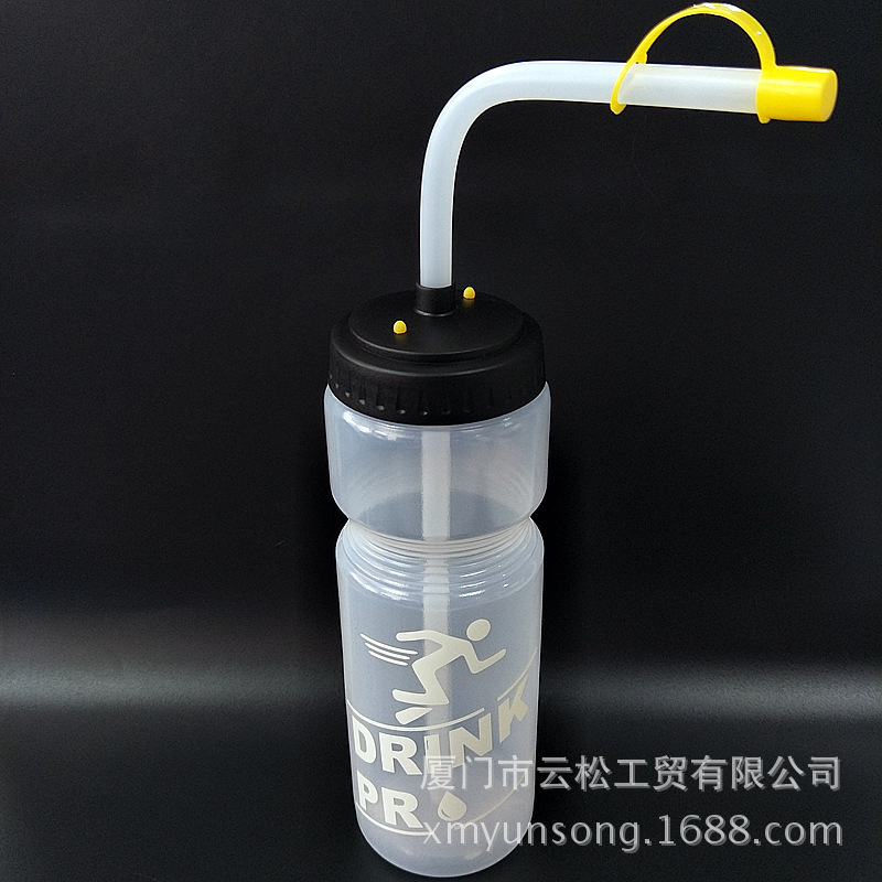 メーカーは700ml/1000mlのpeプラスチック運動水筒にストロー運動ストロー付き水筒水筒を供給している|undefined