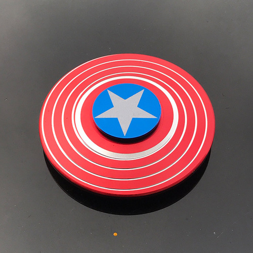 New American Captain Fingertip Top Shield Aluminum Alloy Top Spinner Stress Relief Toy Top Manufacturer