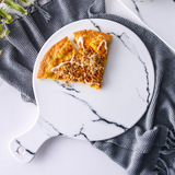 Мраморная рисунка керамическая тарелка для завтрака хлебная тарелка с ручкой для чая домашняя прямоугольная фруктовая тарелка для пиццы поднос для пиццы