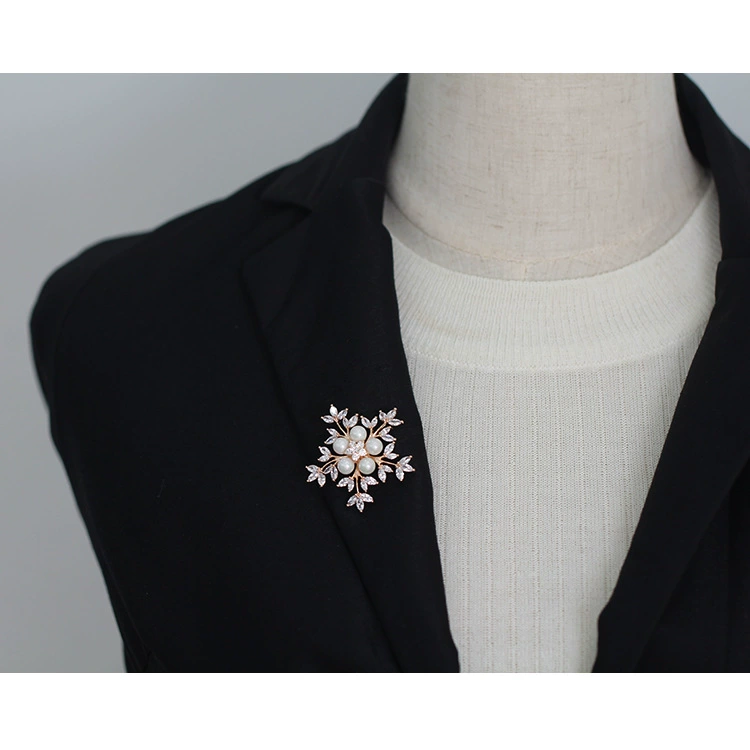 Корейская elegante брошь солнечный элемент, корейский стиль, со снежинками, опт