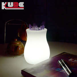 创意智能充电笔筒小夜灯 led发光花瓶小夜灯 卧室床头台灯