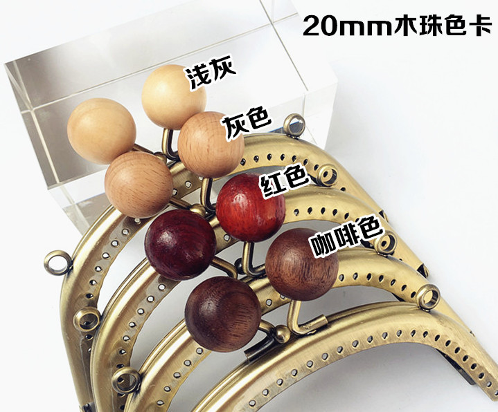 8.5 10.5 12.5 16.5 20.5CM arco en relieve de encaje de madera oro boca 20mm perlas de dulces japonesas