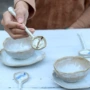 磨砂陶瓷长柄手工搅拌勺