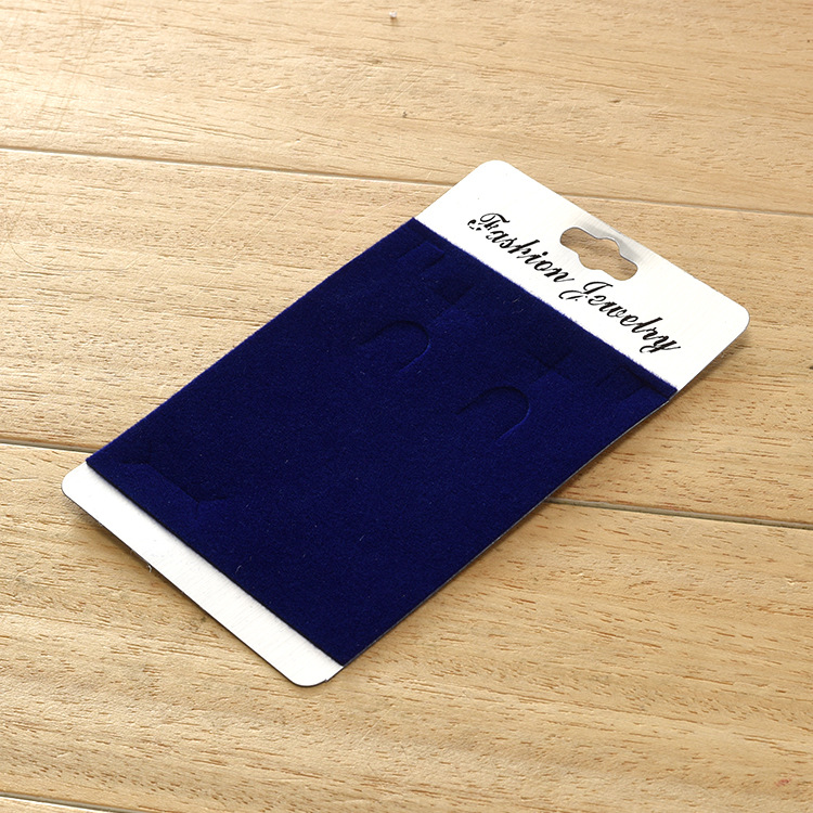 供应 耳环包装卡片 饰品包装卡 耳钉卡 FASHION英文绒面首饰卡片