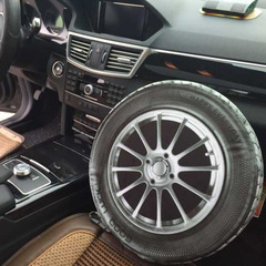 仿真3D印花汽車輪胎坐墊車軲轆毛絨玩具靠墊車載居家抱枕
