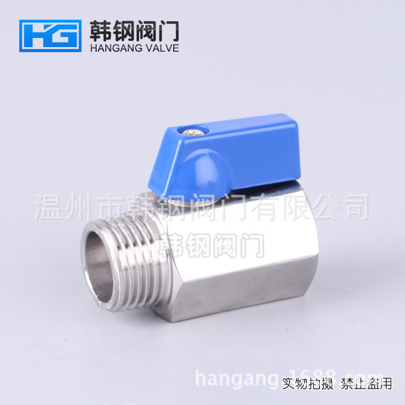 厂家批发不锈钢304迷你球阀 内外丝迷你球阀 蝶柄迷你304小球阀