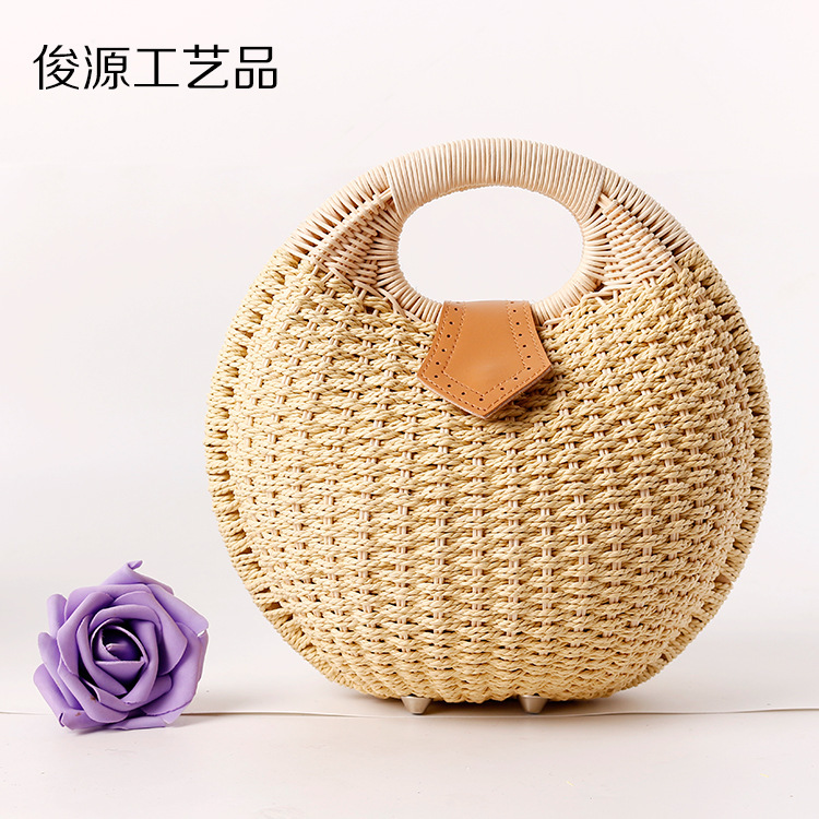 New Straw Woven Bag, Rattan Beach Women's Bag, Handbag Supply Wholesale Factory Direct Supply New Straw Woven Bag, Rattan Beach Women's Bag, Handbag Supply Wholesale Factory Direct Supply