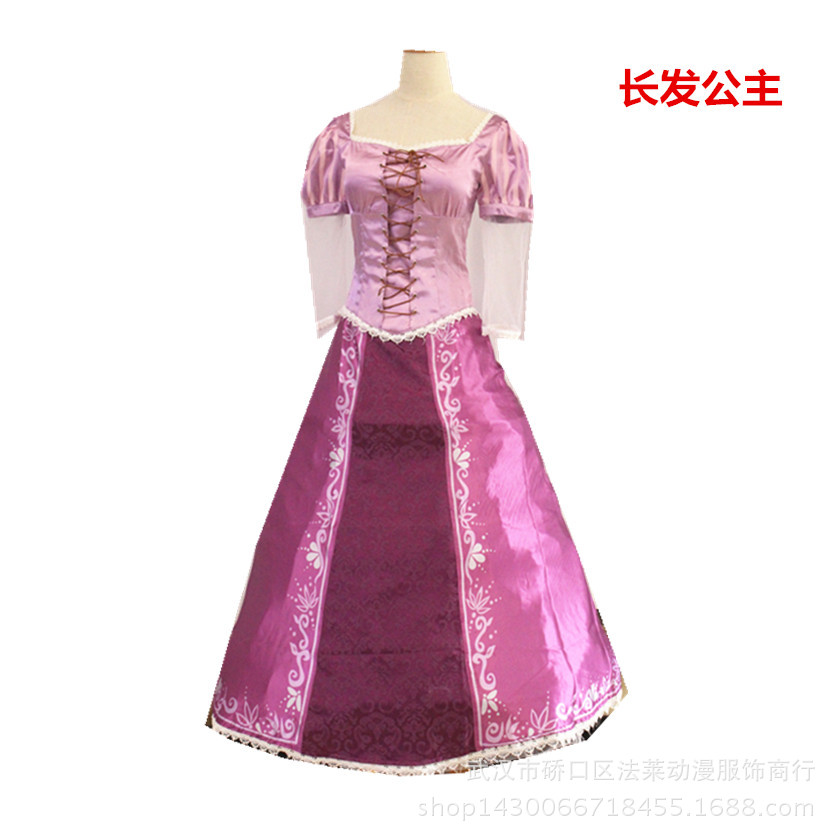 Anime Tangled Cos Suit Rapunzel Skirt Rapunzel Suit Cosplay Costume Princess Suit