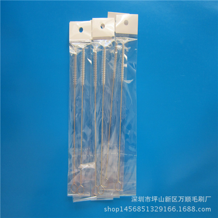 厂家源头供应吸管刷  试管刷  刷子  不锈钢吸管刷带独立包装批发