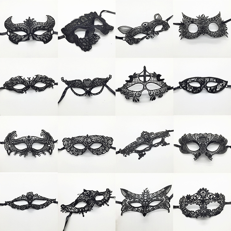 Halloween sexy Spitzenmaske hohle Augenmaske Blume Herz Halloween Weihnachten Maskerade Partei liefert_voghion.com