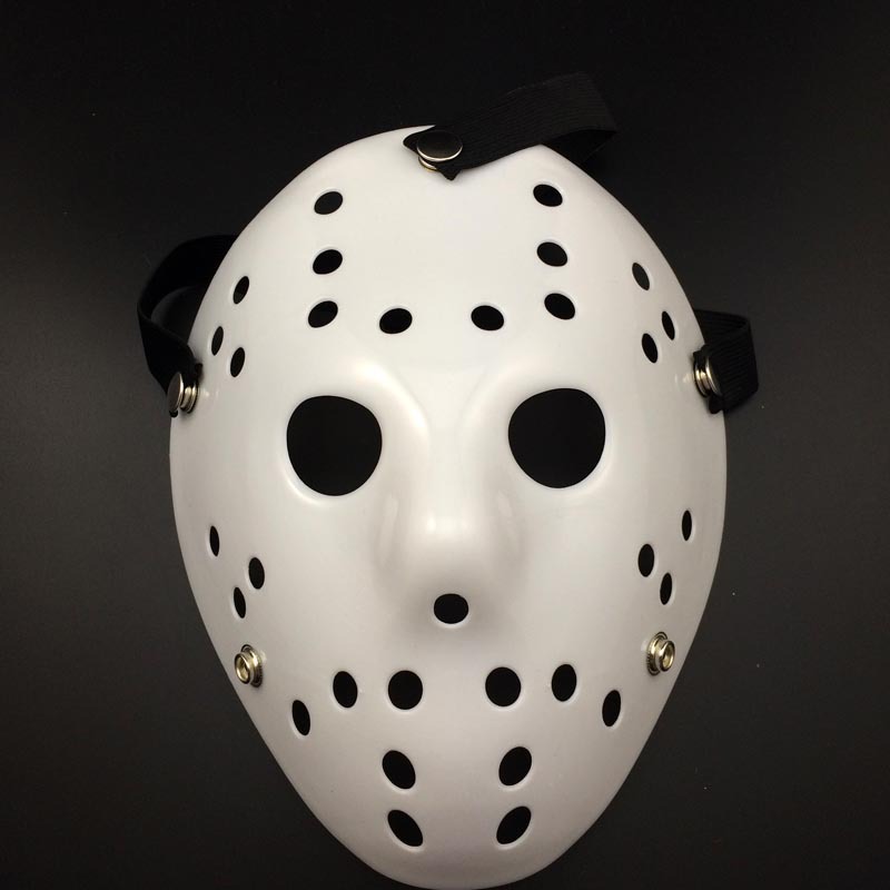 Halloween Jason Mask Masquerade All White Jason Mask Horror Festival Funny Props Factory Wholesale