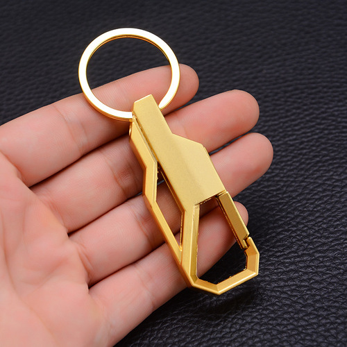 Metal keychain new key chain car ornament advertisement small gift LOGO engraved one-stop service