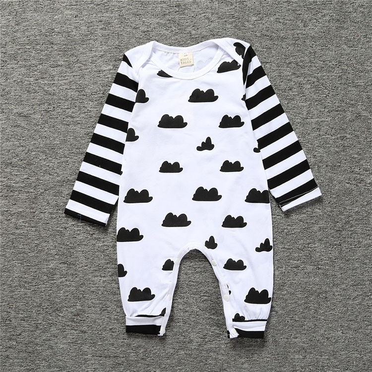 eBay AliExpress cross-border children's clothing INS spring and autumn long sleeve Khayi newborn clothes baby jumpsuit wholesale