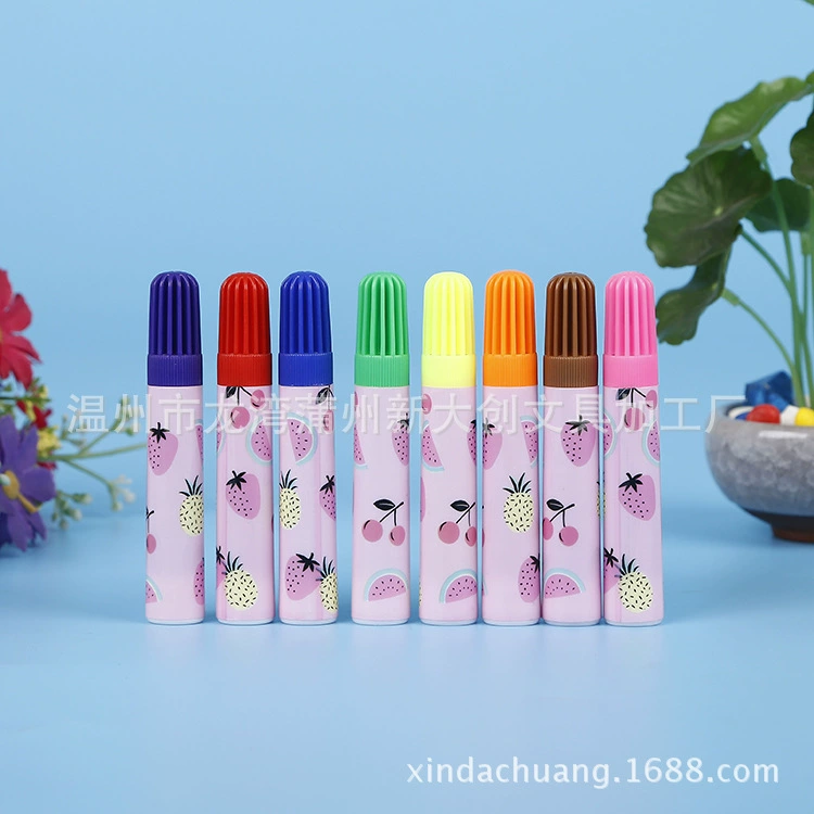 Фабрика прямых продаж мини толстая акварель ручка, толстая ручка, экологически чистая стирка текстильная ручка, одежда ручка канцелярские принадлежности пакет