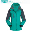 Winter street waterproof jacket suitable for men and women, removable windproof climbing set, three in one