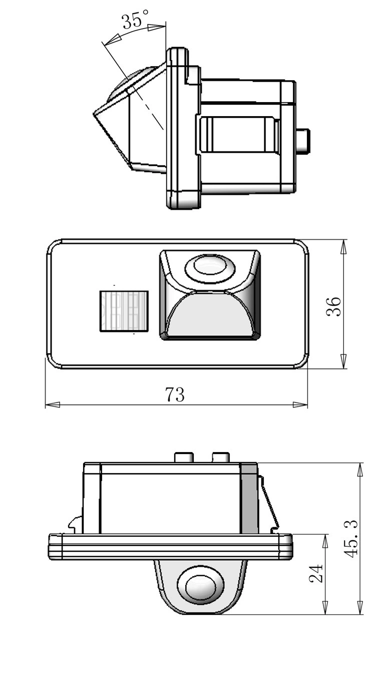 BMW, совместимая импортная CCTV камера, x1, 1x, x3, 3x, x5, 11/12/13