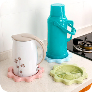 Plain color hot water bottle mat boiling water bottle mat kettle tray household hot water bottle heat insulation mat water filter tray