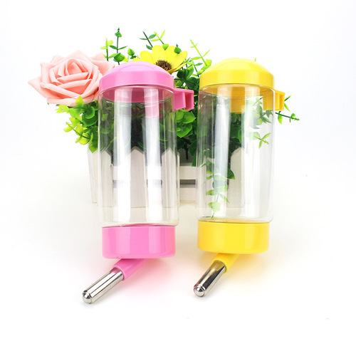 Wholesale simple hanging automatic pet water fountain ball type dog water dispenser cat drinking bottle 400ml